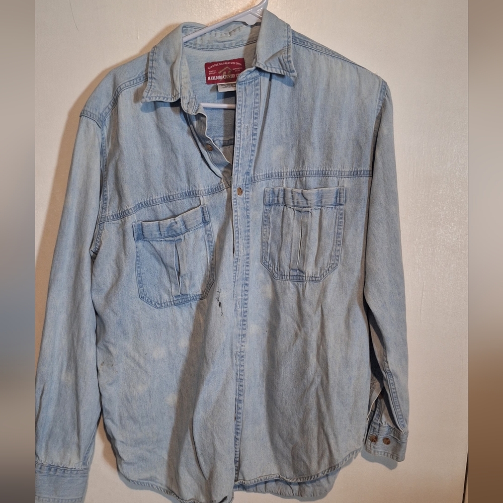 Marlboro Brand Vintage Denim Shirt